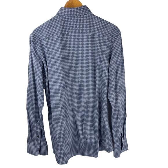 BRAX FEEL GOOD DANIEL‎ HI-FLEX MODERN FIT BUTTON UP SHIRT BLUE NWT MEN'S M 39/40 - Picture 2 of 15